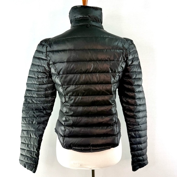 Rudsak Black Glossy Down Puffer Short Puffer Coat Size PS - Picture 3 of 14